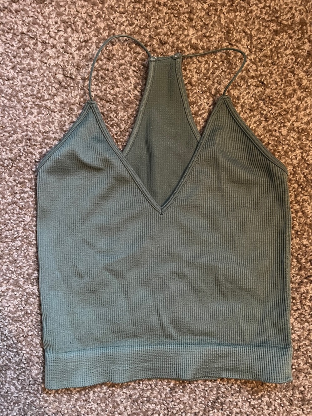 Ribbed V-Neck cami top